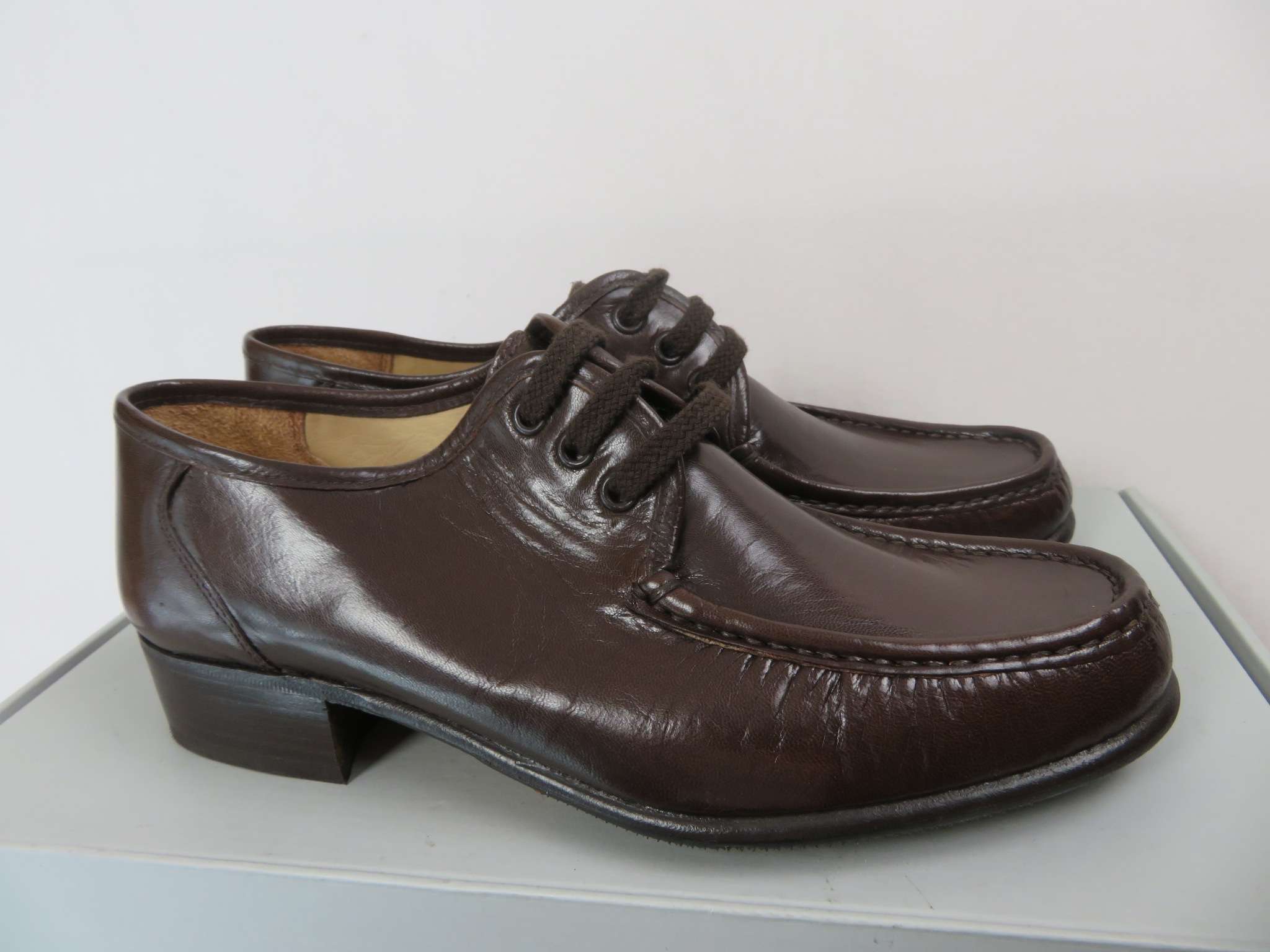 Carli brown leather men shoes in vero cuoio with Italian craftsmanship