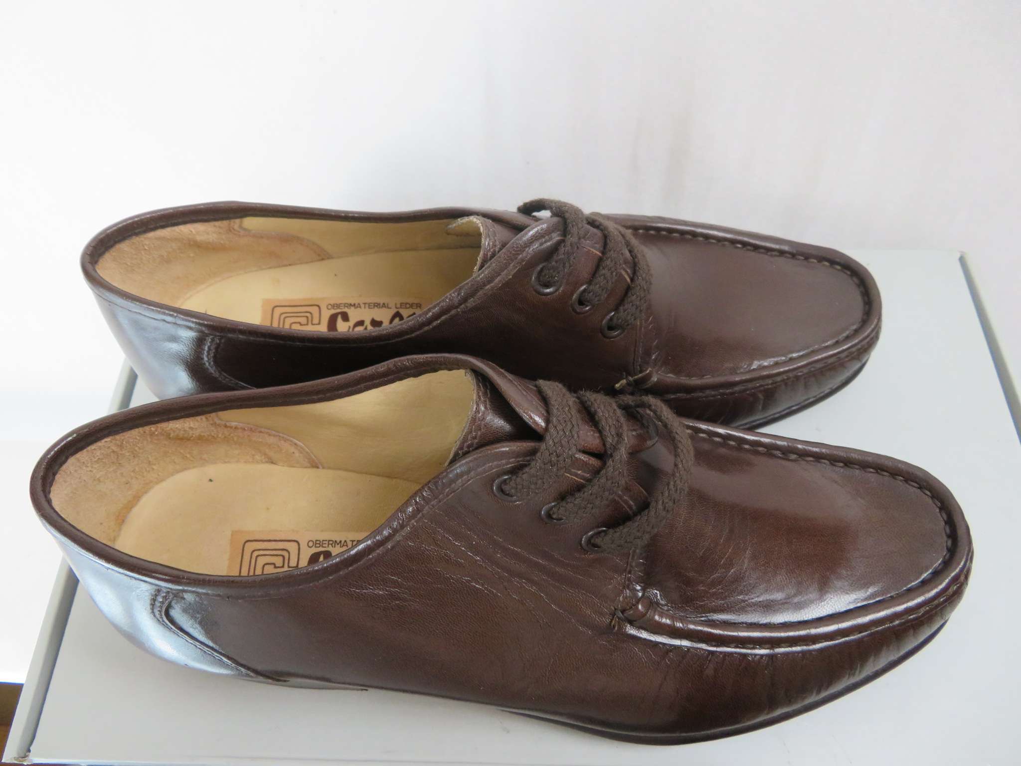 Carli Bruine Leren Herenschoenen Vero Cuoio Made In Italy Maat 40 - Afbeelding 9