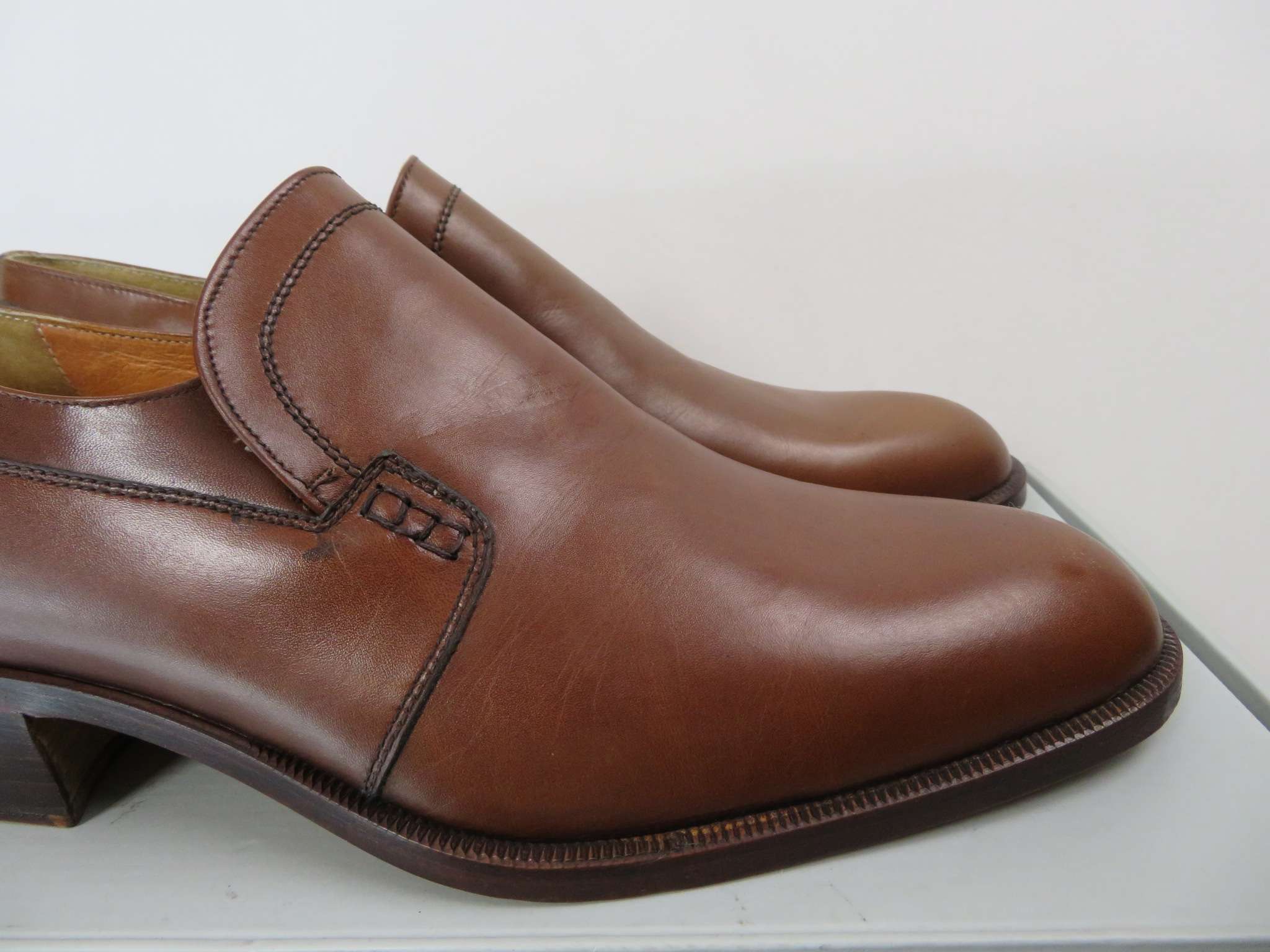Chaussures femme FRAMED marron en cuir véritable made in Italy